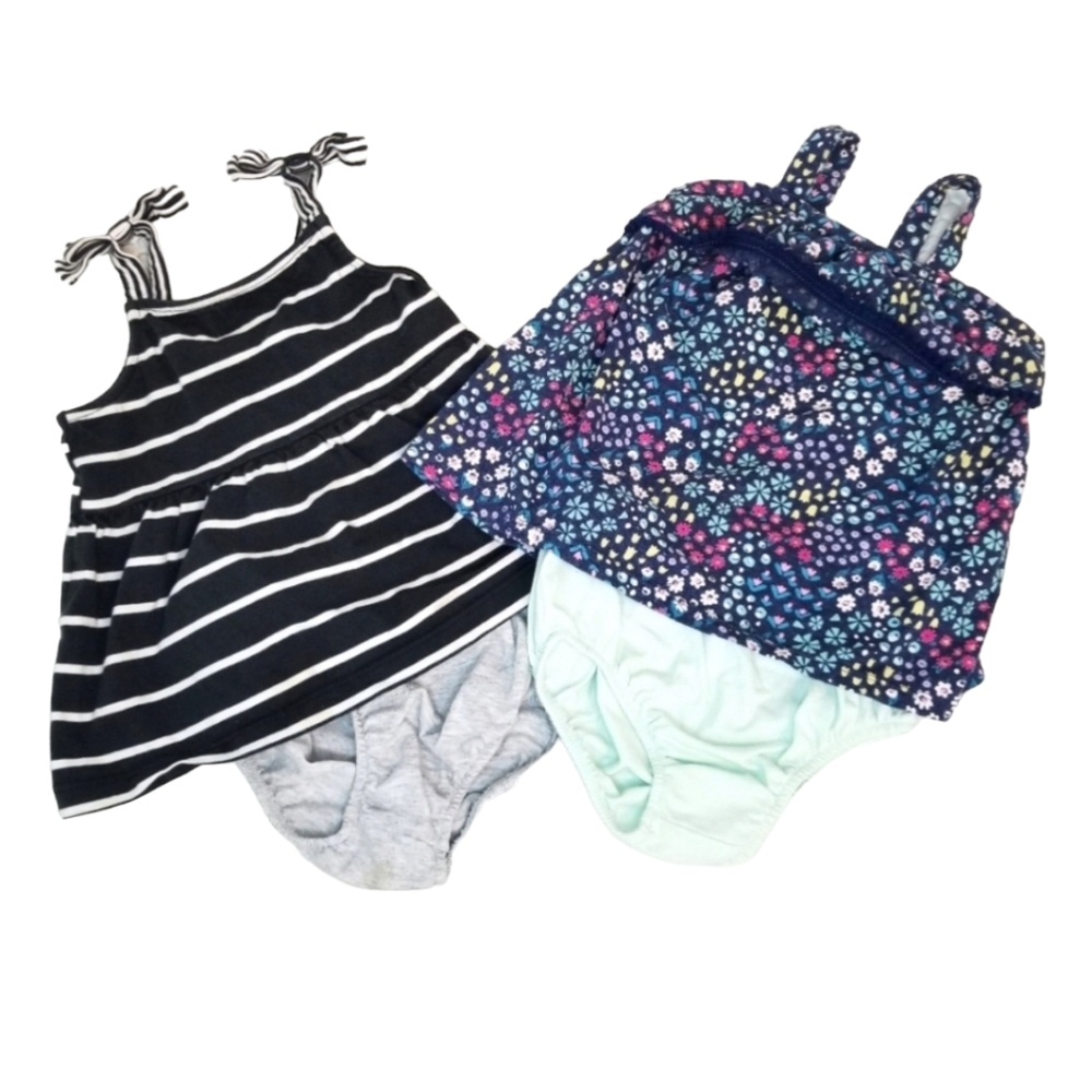 ✨️ Carter’s and Jumping Beans Baby Girl 18M Dress and Bloomer Set - Bundle